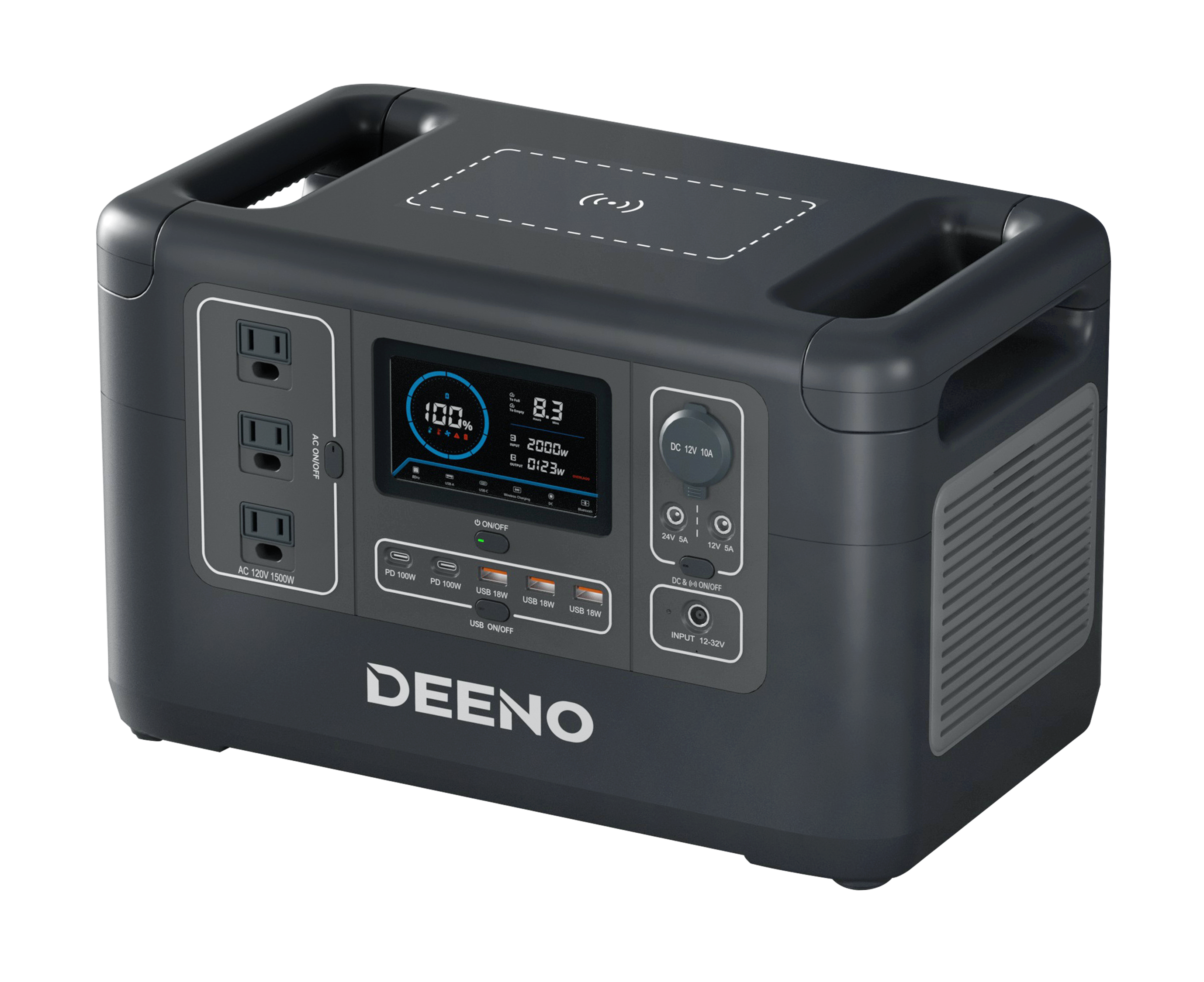 Deeno X1500 Portable Power Station | Wellbots | Free Shipping