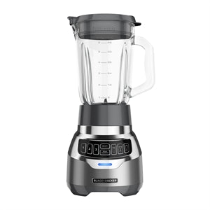  BLACK+DECKER PowerCrush Multi-Function Blender with 6-Cup Glass  Jar, 4 Speed Settings, Silver: Home & Kitchen