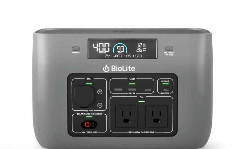 BioLite Bundle  BaseCharge 600 with  Solar Panel 100 / Wellbots