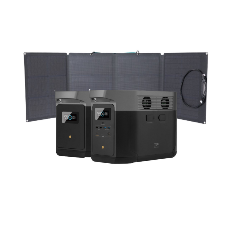 Special Bundle: Ecoflow DELTA Max 2000 Portable Power Station & 110W Solar Panel