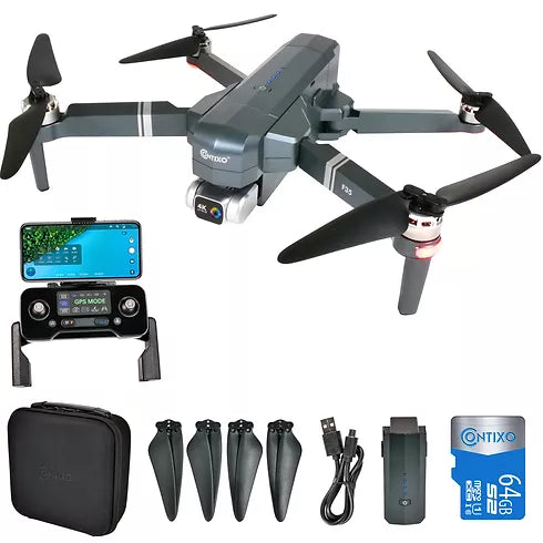 Contixo F35 F35 4K UHD Drone with Carry Bag and 64 GB SD Card | Free Shipping | Wellbots