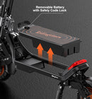 Patinete eléctrico G63 de quinta rueda: neumáticos todoterreno, 35 mph