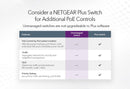 Switch PoE+ FlexPoE no administrado Gigabit Ethernet de 8 puertos de Netgear con 8 puertos PoE+ (60 W)