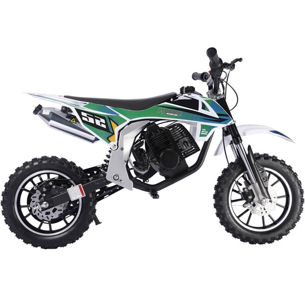 MotoTec Warrior 52cc 2-Stroke Kids Gas Dirt Bike | Free Shipping | Wellbots