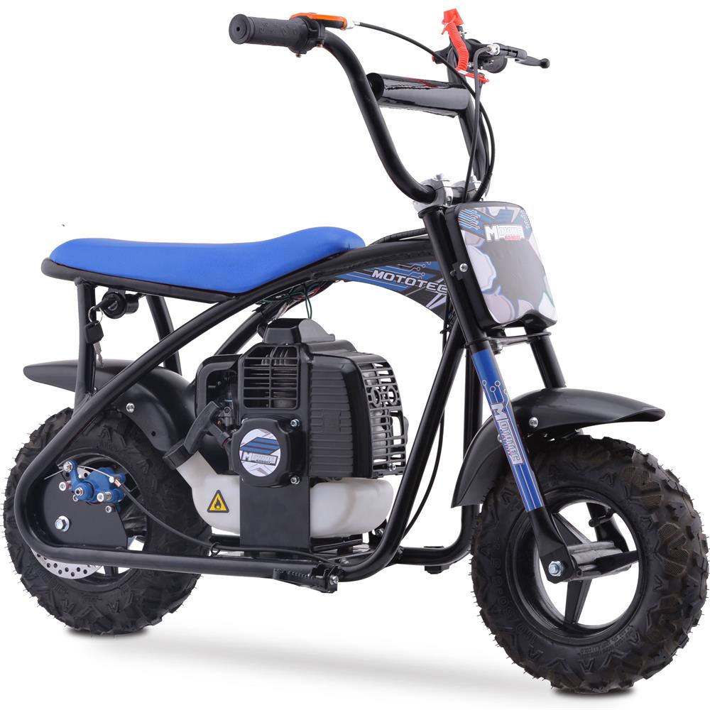 MotoTec 52cc Warrior Kids Gas Dirt Mini Bike