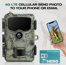 Cámara de rastreo inalámbrica con tarjeta SIM Campark TC14 de 24 MP y celular