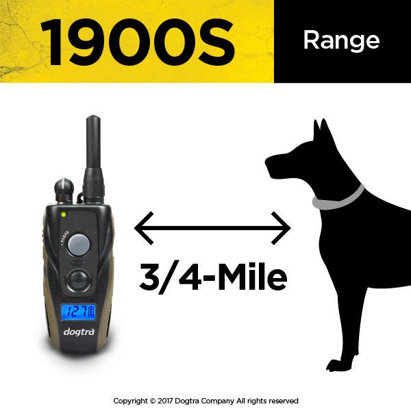 Dogtra 1900S Dog Training Collar System 3/4 Mile Range Pets Dogtra