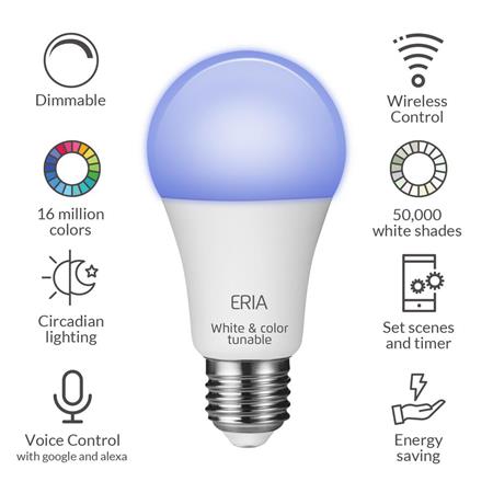AduroSmart Eria Extended Colors A19 Smart Light Bulb