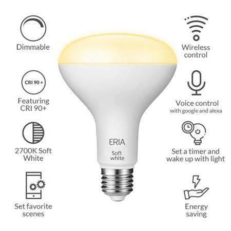 AduroSmart Eria BR30 Soft White Smart Light Bulb