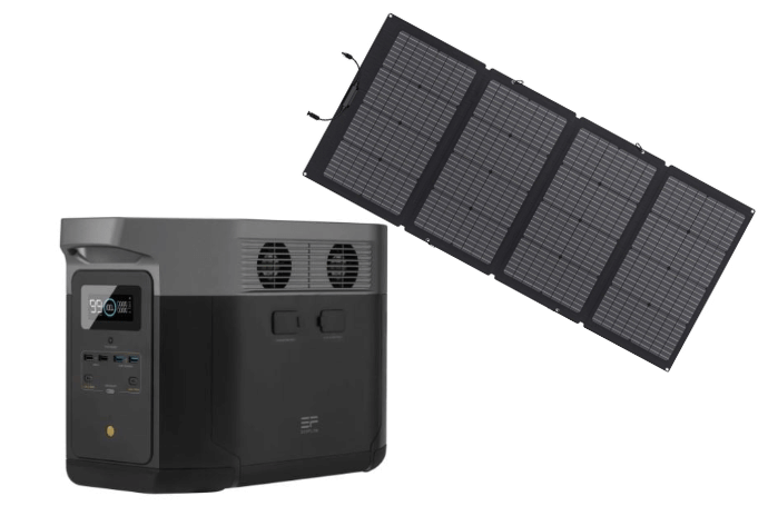 Ecoflow DELTA Max 2000 Power Station & 220W Bifacial Solar Panel