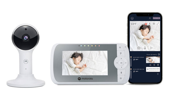 Motorola VM64 Connect 4.3" Connected Manual Pan/Tilt 1080p Video Baby Monitor