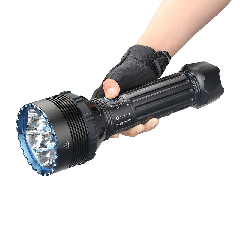 Olight X9R Marauder - 25,000 Lumens - Powerful Search Flashlight