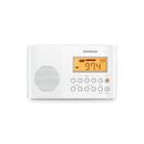 Sangean H201 Shower Radio AM/FM Waterproof, Weather Alert Radio, White