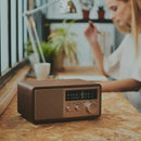 Sangean WR-16SE AM/FM/Bluetooth/Aux-in/USB Phone Charging 45th Anniversary Special Edition Wooden Cabinet Radio (Dark Walnut with Rose Gold)
