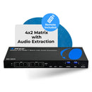Matriz HDMI 4x2 con extracción de audio (BK-402A)