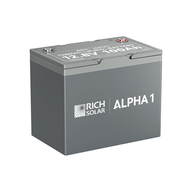 Rich Solar ALPHA 1 | 12V 100Ah LiFePO4 Battery