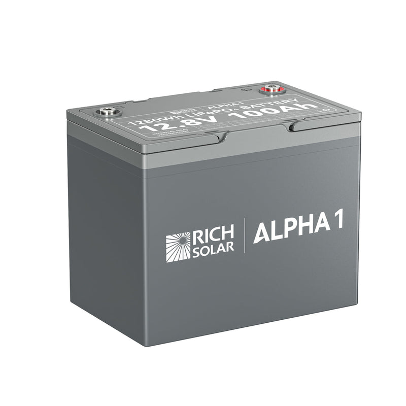 Rich Solar ALPHA 1 | 12V 100Ah LiFePO4 Battery
