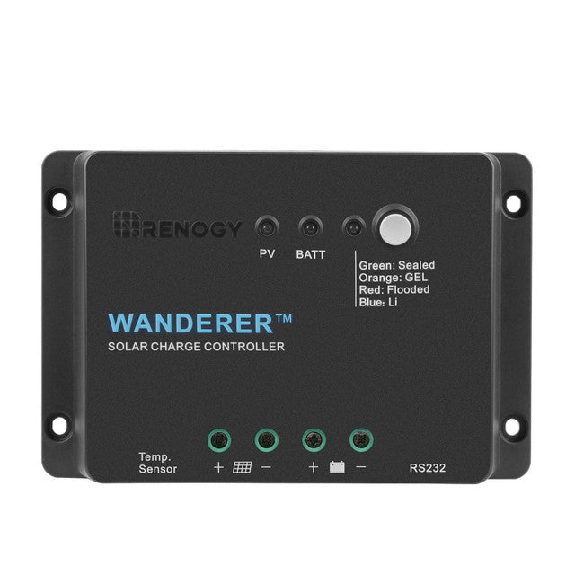 Renogy Wanderer 30 Amp 12V PWM Negative Ground Solar Charge Controller