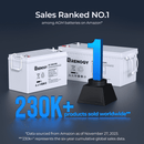 Renogy RNG-BATT-AGM12-200 - Batería AGM de ciclo profundo Renogy de 12 voltios y 200 Ah para aplicaciones de RV, solares, marinas y fuera de la red