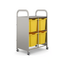 Gratnells Callero Double Metal Cart  27.20 x 16.90 x 41.50 in