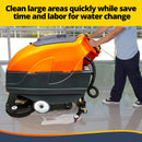 RT120 34" Self-Propelled Floor Scrubber Machine, 33-gal Tank, 75,000 sqft/h