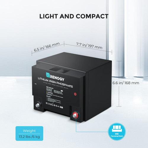 Renogy RBT2425LFP - 24V 25Ah Lithium Iron Phosphate Battery