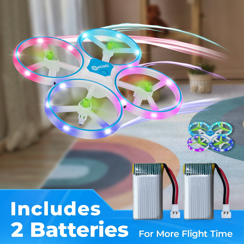 Contixo TD1 Dragonfly Drone with LED Light Effects| Wellbots | Free ...