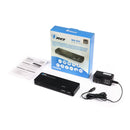 Conmutador KVM HDMI 3x1 Ultra HD 4K con teclado y control de periféricos USB (UKM-301C) 