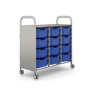 Gratnells Callero Plus Treble Cart with Deep Trays  40.9 x 18.5 x 41.5 in