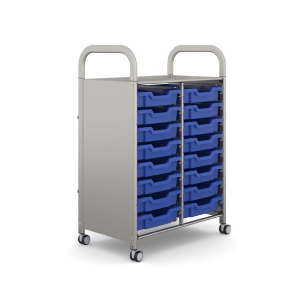 Carrito de actividades escolares de doble columna Gratnells Callero de 27,20 x 16,90 x 41,50 pulgadas