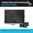 Maleta solar plegable monocristalina Renogy de 100 vatios y 12 voltios con Voyager