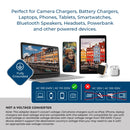 Adaptador de viaje para Dinamarca - 3 en 1 - 2 USB - Tipo K - Diseño compacto (U2U-20)