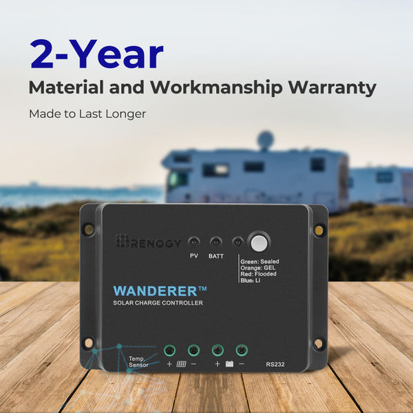 Renogy Wanderer 30 Amp 12V PWM Negative Ground Solar Charge