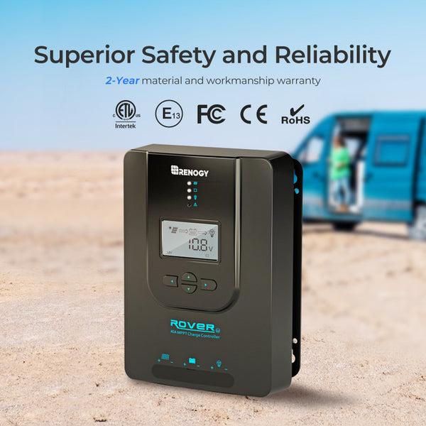 Renogy Rover Li 40 Amp MPPT Solar Charge Controller | Wellbots