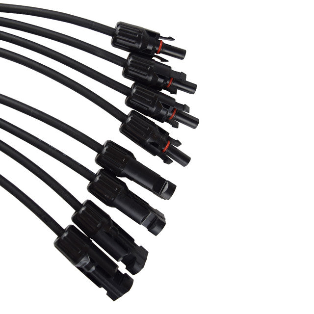 Renogy RNG-CNCT-MC4BC - RENOGY MC4 Y Branch Connectors Solar Connectors Extra Long Cable MFFFF + FMMMM Pair