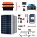 Acopower 100W poli
 400 Ah/3 kW
 (2x200 Ah) Li-ion 400 Ah P800 W