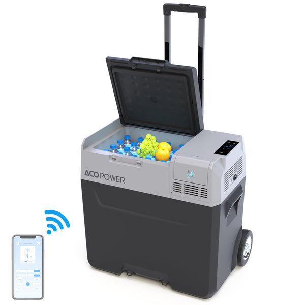 Acopower LionCooler Pro PX50 Portable Solar Fridge Freezer 50L/52 Quarts - with Battery