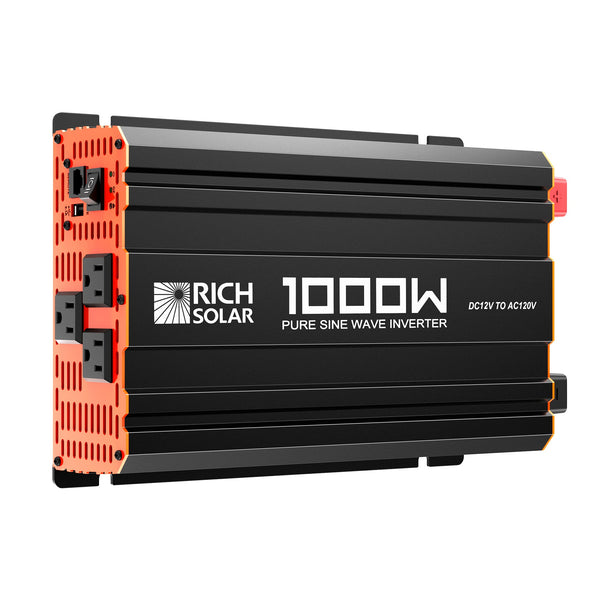 Rich Solar NOVA PURE 1K | 1000 Watt (1kW) 12 Volt Industrial Pure Sine Wave Inverter