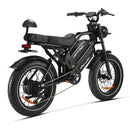 HappyRun G70 Dual Battery Fast Electric Cargo Bike Black