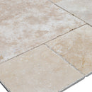 Denizli Beige Antique Pattern Travertine Tile - Full Truckload