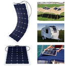 Panel solar ETFE flexible, delgado y liviano de Acopower de 110 W y 12 V con conector (paquete de 1)