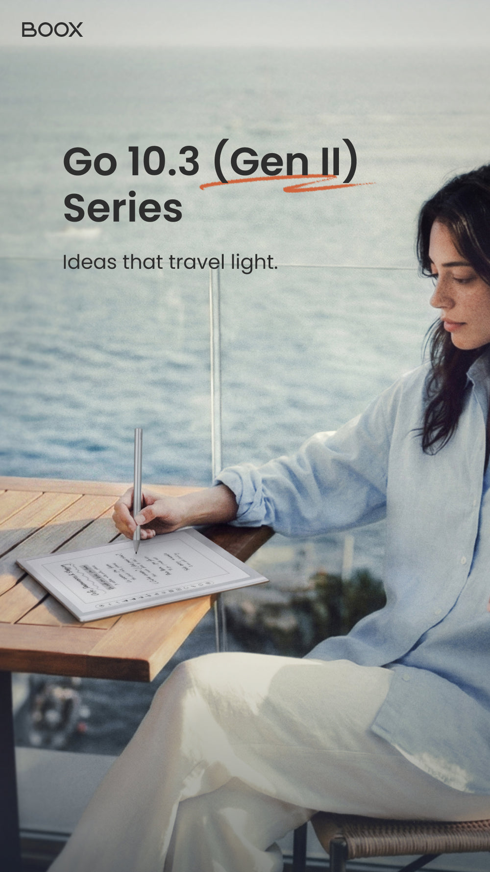 BOOX Go 10.3 (Gen 2) Lumi E-Ink Tablet (frontlight version