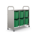 Carrito triple Gratnells Callero Plus con bandejas gigantes de 40,9 x 18,5 x 41,5 pulgadas