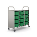 Gratnells Callero Plus Treble Cart with Deep Trays  40.9 x 18.5 x 41.5 in