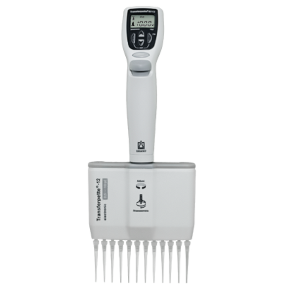 Pipeta electrónica Brandtech 705469 Transferpette, 12 canales, 0,5-10 µL con garantía