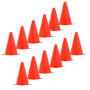 Hi-Vis Orange Sport Training Cones - Pack of 12
