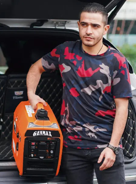 Generador inversor de gasolina Genmax GM1200i de 1200 vatios