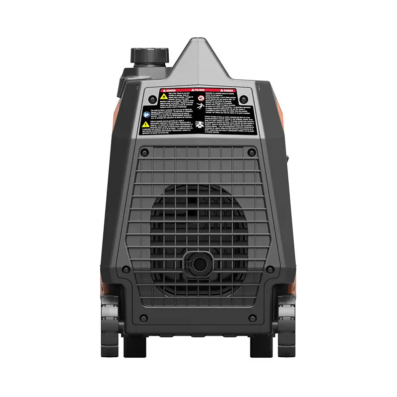 Generador inversor portátil Genmax GM3500iAED, motor portátil de combustible dual a gas o propano súper silencioso de 3500 W con capacidad paralela