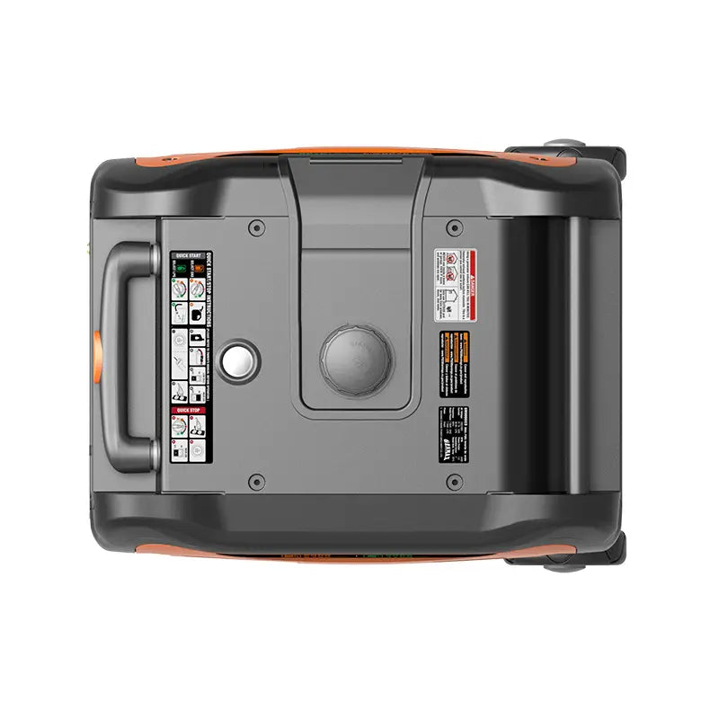 Generador inversor portátil Genmax GM6000iED, motor portátil de combustible dual súper silencioso de 6000 W