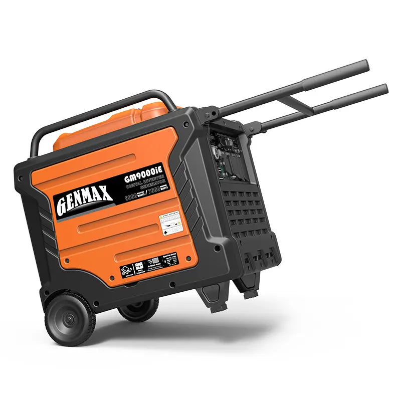 Genmax GM9000iE Portable Inverter Generator 9000W Super Quiet Gas Powered Engine with Parallel Capability
